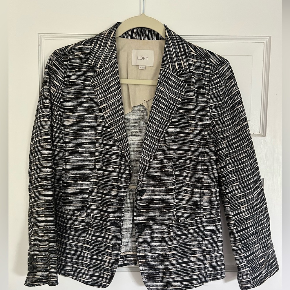 Ann Taylor Loft Linen Blazer